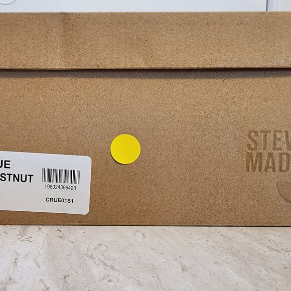 Steve Madden Crue Platform Cozy Booties Chestnut- B041 - Picture 8 of 9